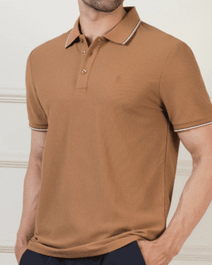 CLASSIC TIPPING POLO DARK KHAKI