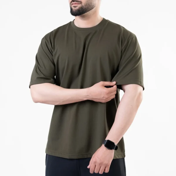 Olive Blank Oversize T-Shirt