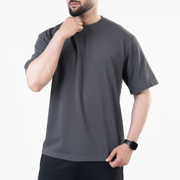 Gray Blank Oversize T-Shirt