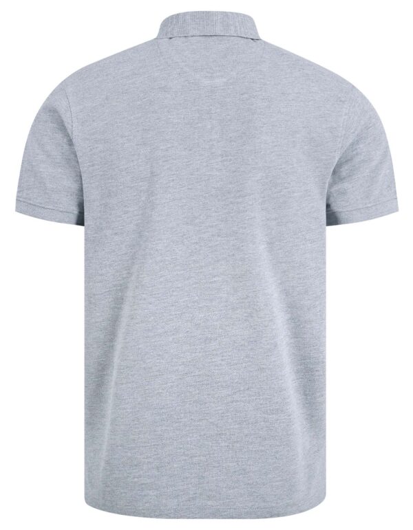 Heather Grey Plain Pique Polo Shirt